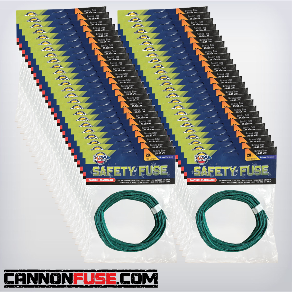 Case of 3MM (25-30 sec/ft) Safety Fuse
