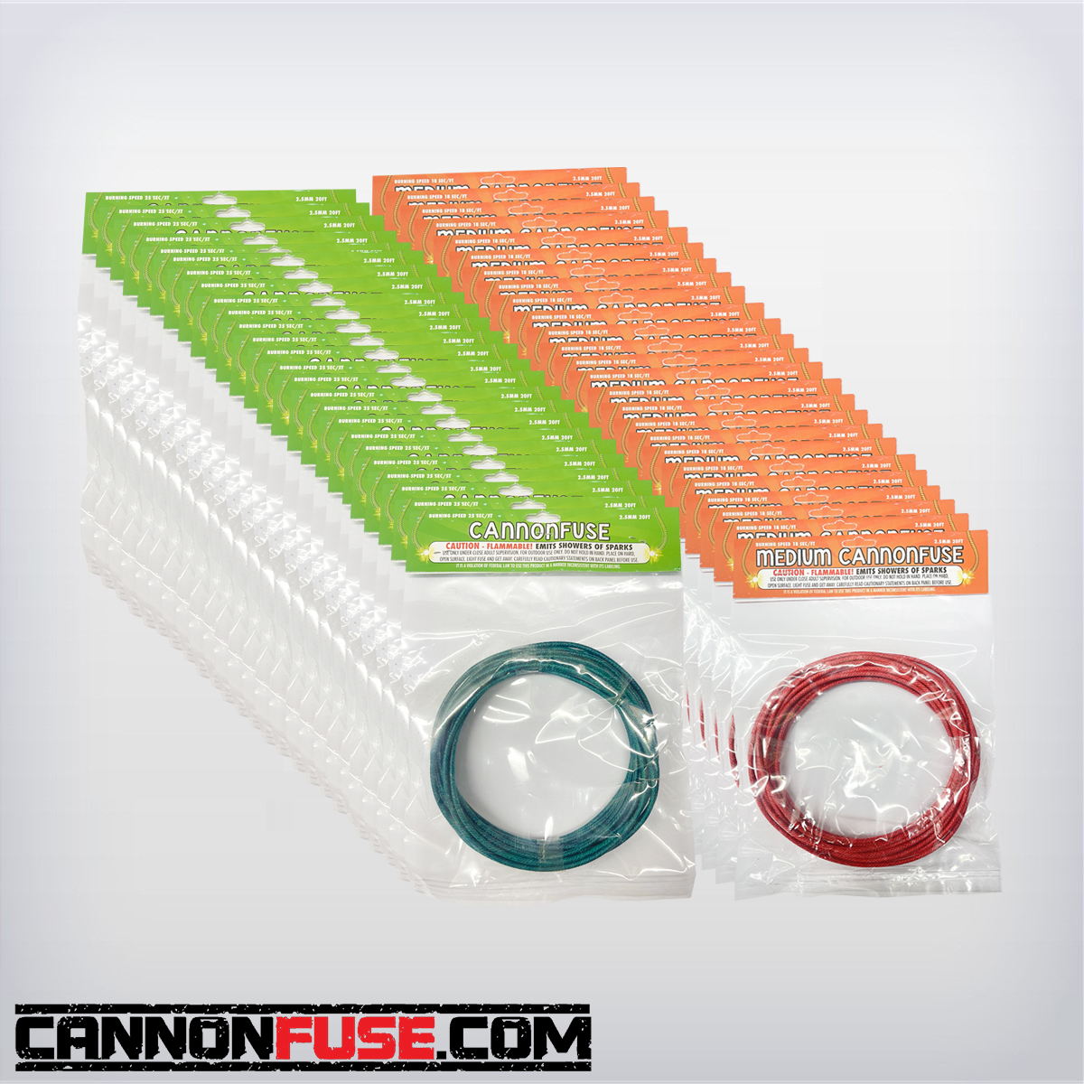 DUAL Case - Orange Medium & Green Cannonfuse