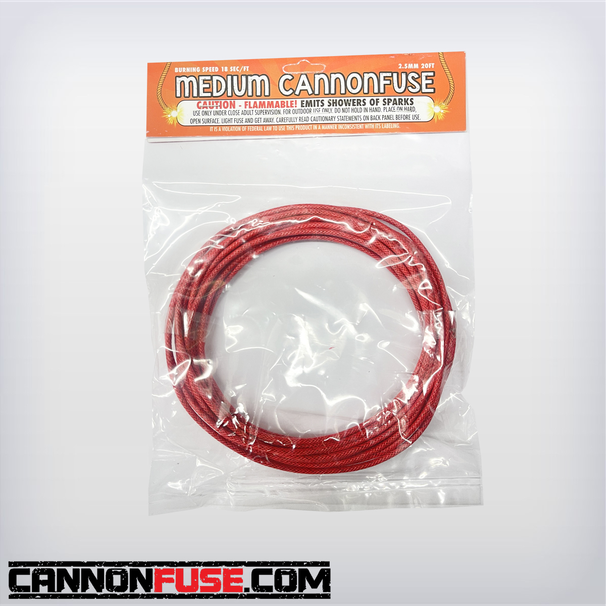 Orange Medium Cannonfuse (18 sec/ft)
