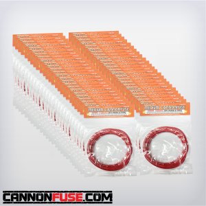 Case of 2.5mm Orange Medium Cannonfuse (18 sec/ft)